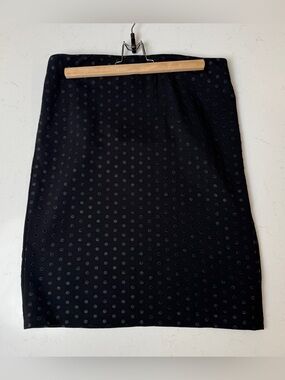 Premise Black Polka Dot Pencil Skirt
